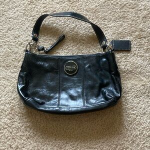 Coach Black Leather Shoulder Bag